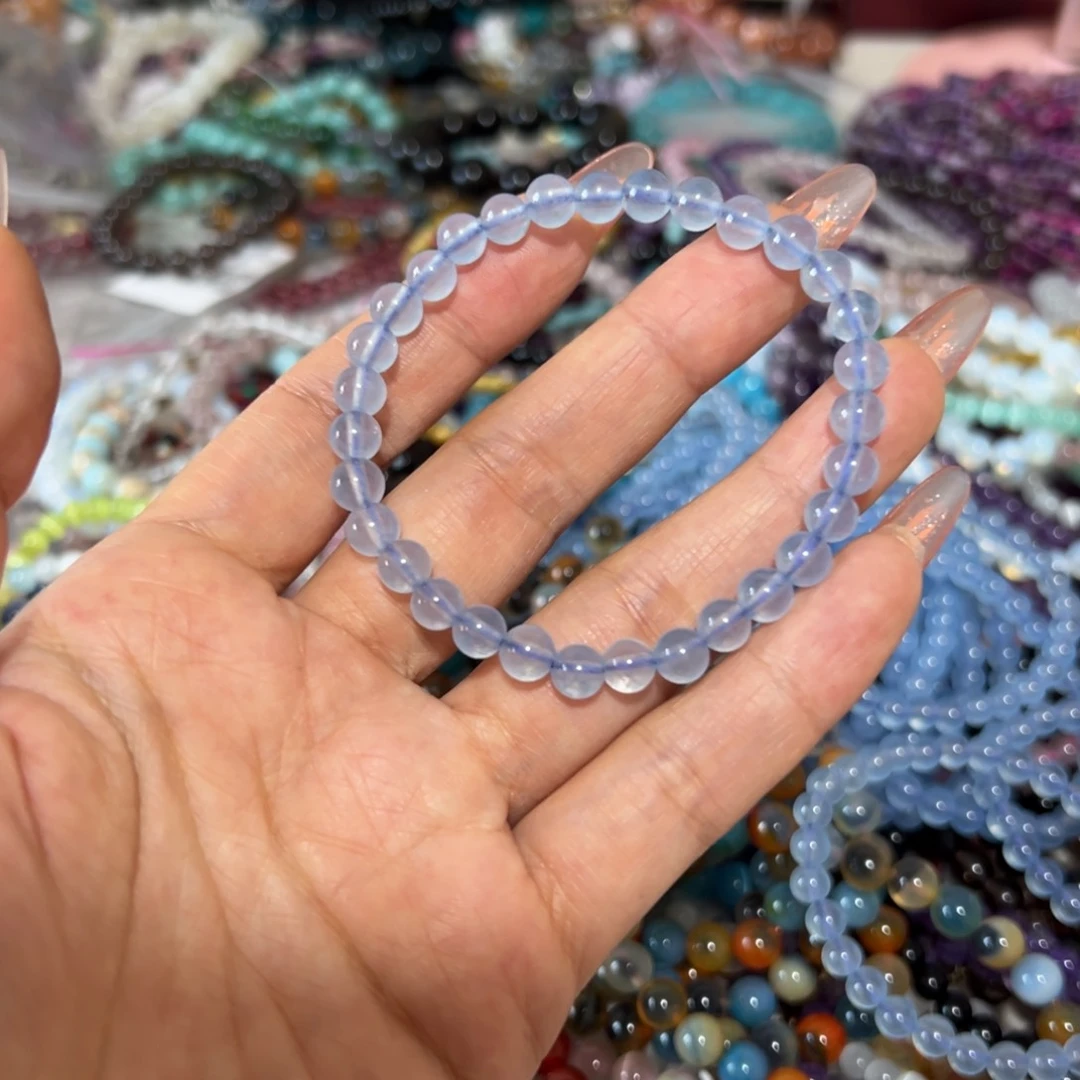 水晶手链未镶嵌海蓝宝6