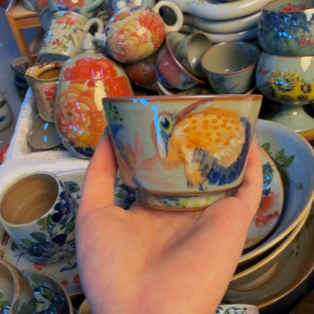 瓷片景德镇陶瓷手工手绘