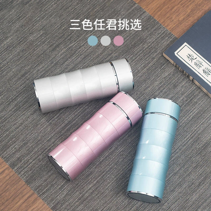 母亲节礼物999足银内胆袖珍小号竹节杯银保温杯网红直播礼品女