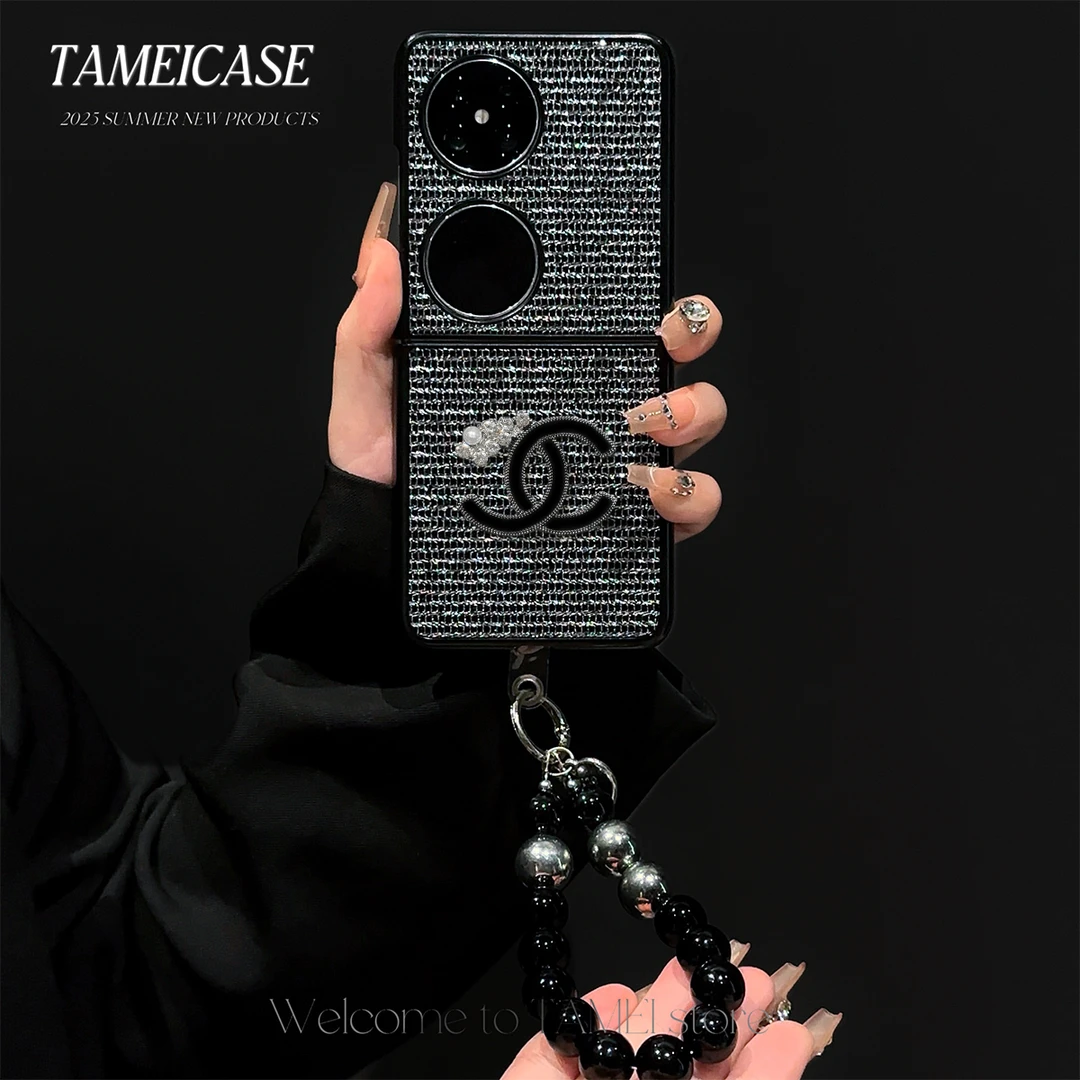 潮牌闪钻适用华为pocket2折叠手机壳novaFlip华为PocketS保护壳