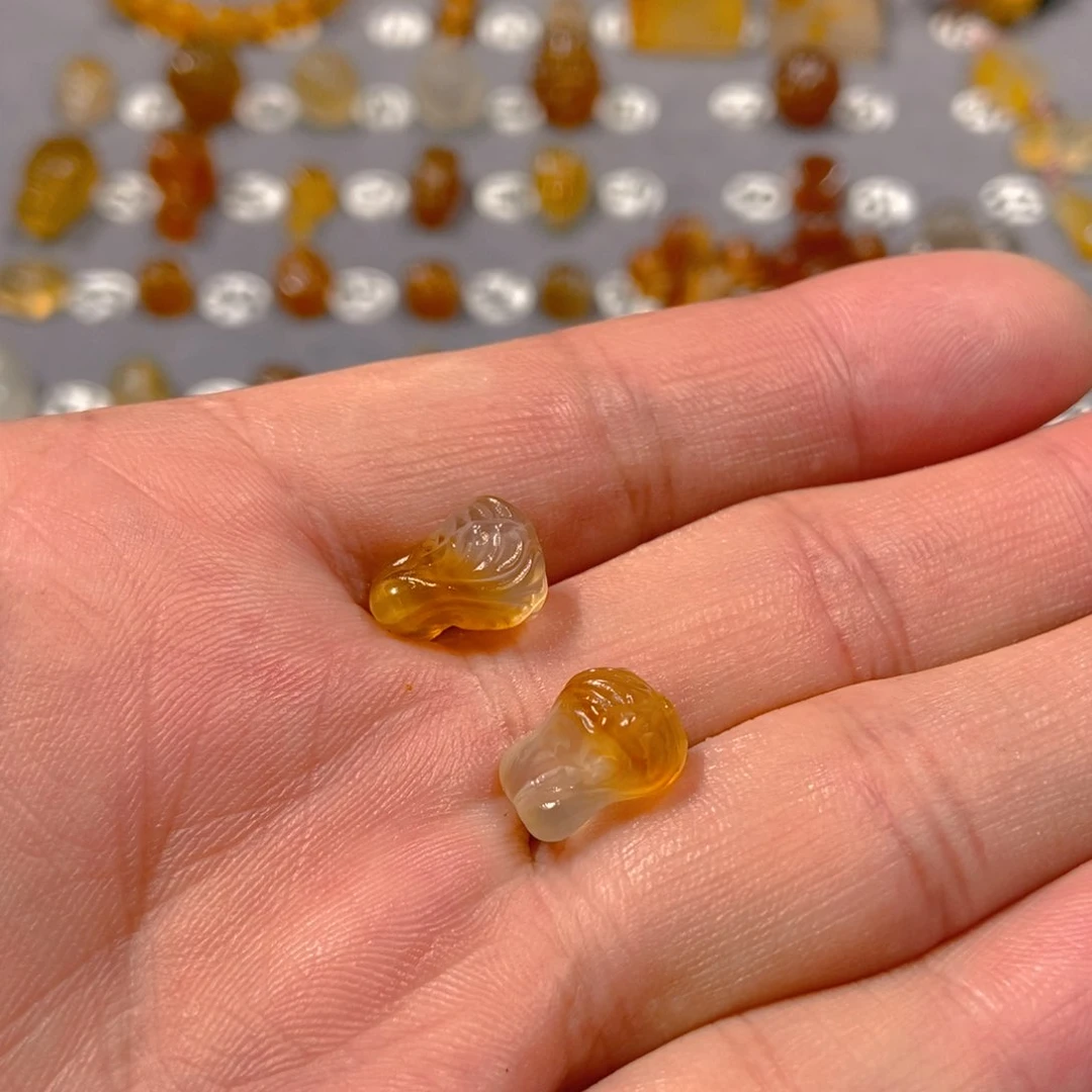 枫***风玛瑙/玉髓颈饰合金白菜