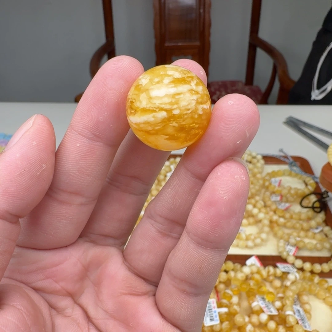 琥珀未镶嵌手链蜜蜡手串