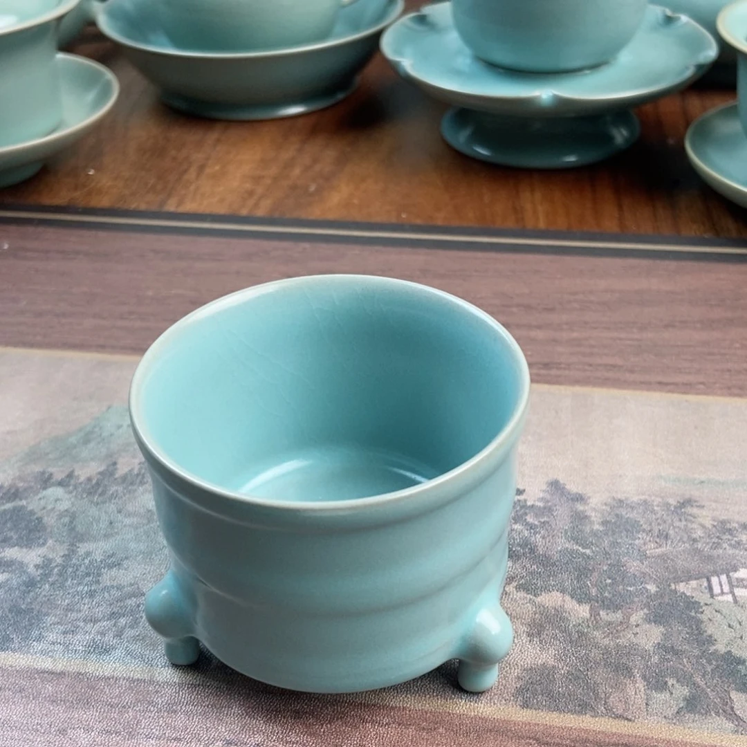 摆件原产地原矿汝瓷～茶器