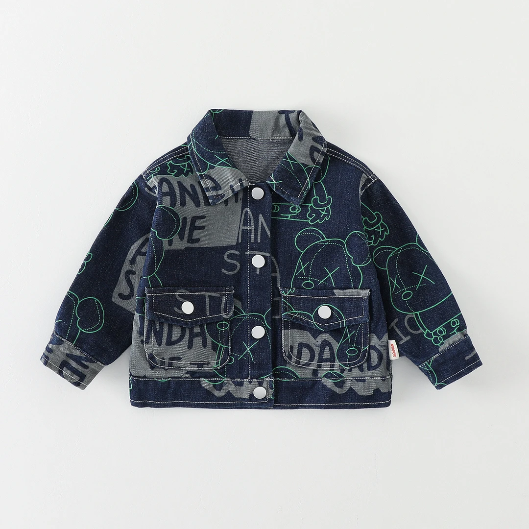 男童牛仔外套套装2025秋装新款痞帅时髦儿童宝宝休闲衣服厂家批发