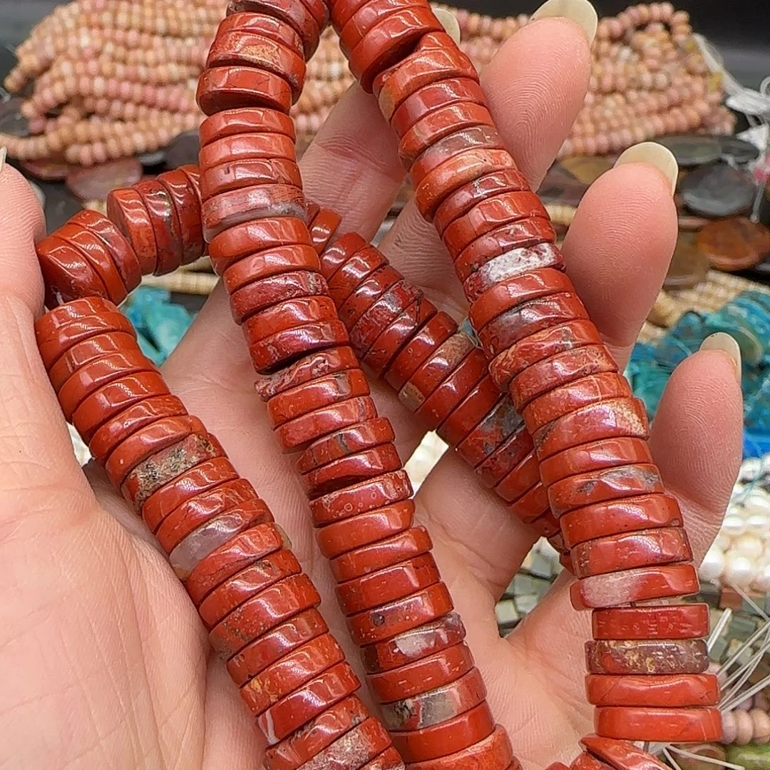 合金玛瑙/玉髓珠宝半成品红石12mm一条