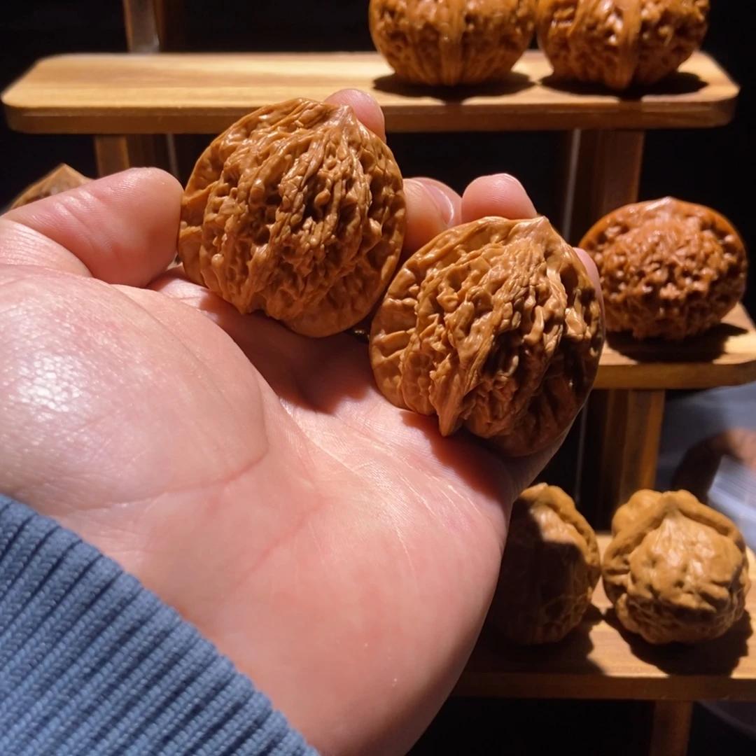 吊坠文玩核桃原树虎头42