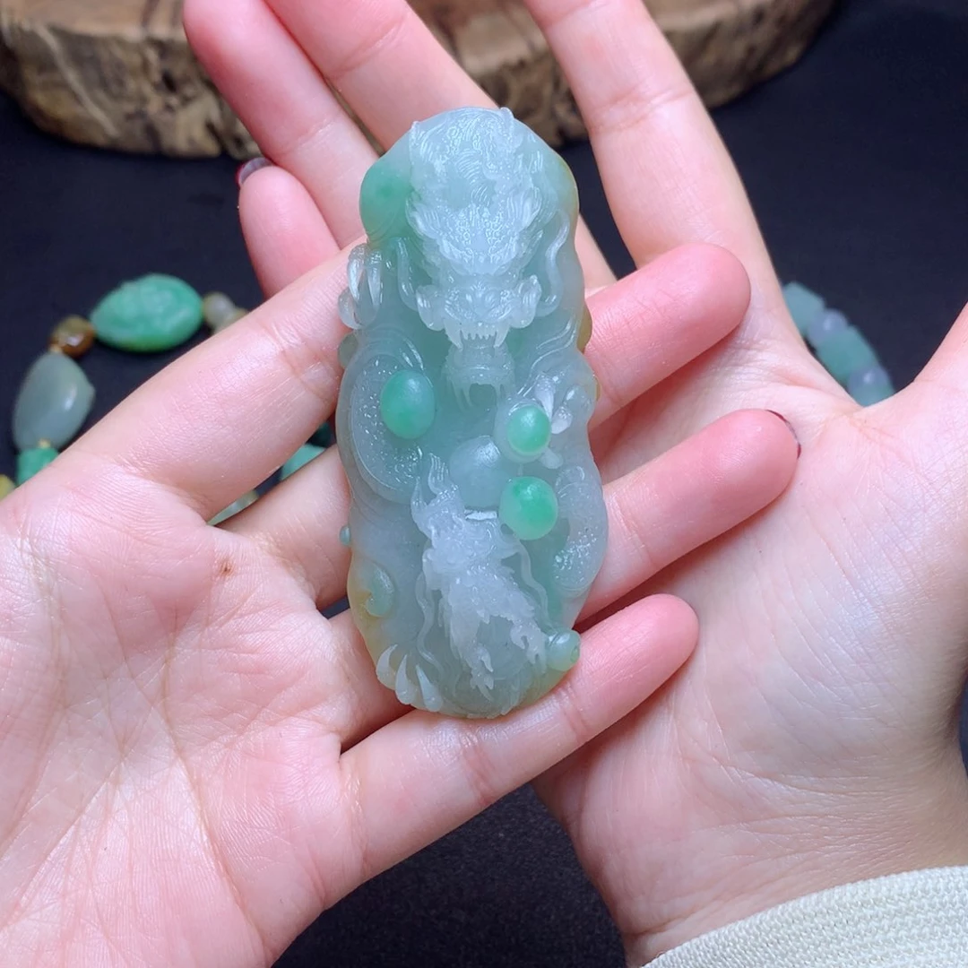 定制翡翠未镶嵌江***～翡翠