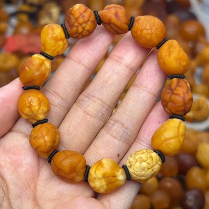 琥珀未镶嵌颈饰天然蜜蜡