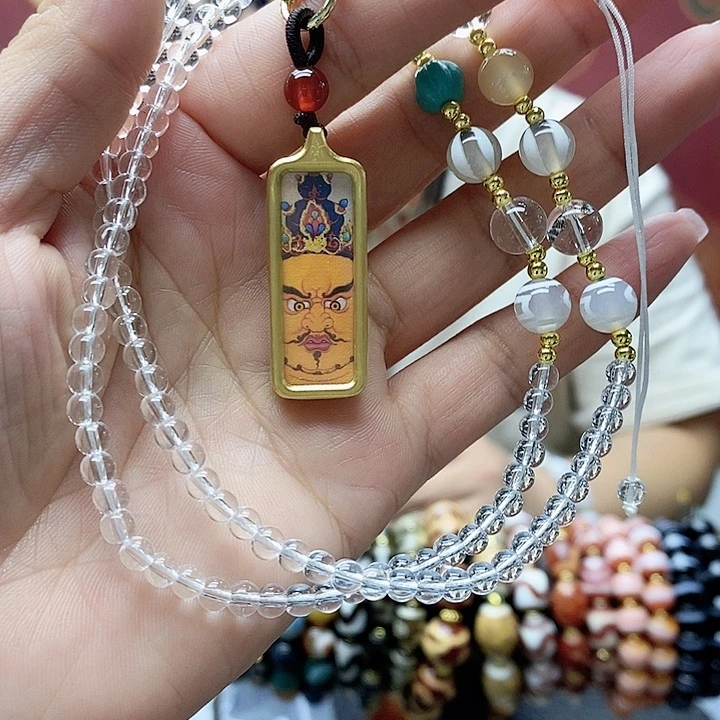 玛瑙/玉髓颈饰合金