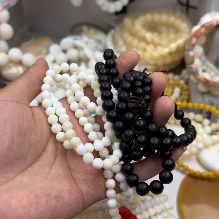 东非黑黄檀（紫光檀）手串/手链带黄0.6脖挂