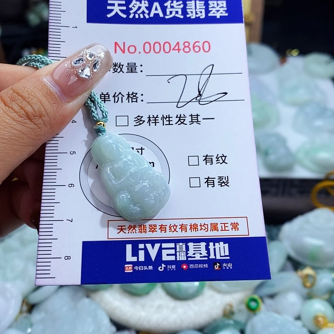 翡翠未镶嵌毛衣链4860