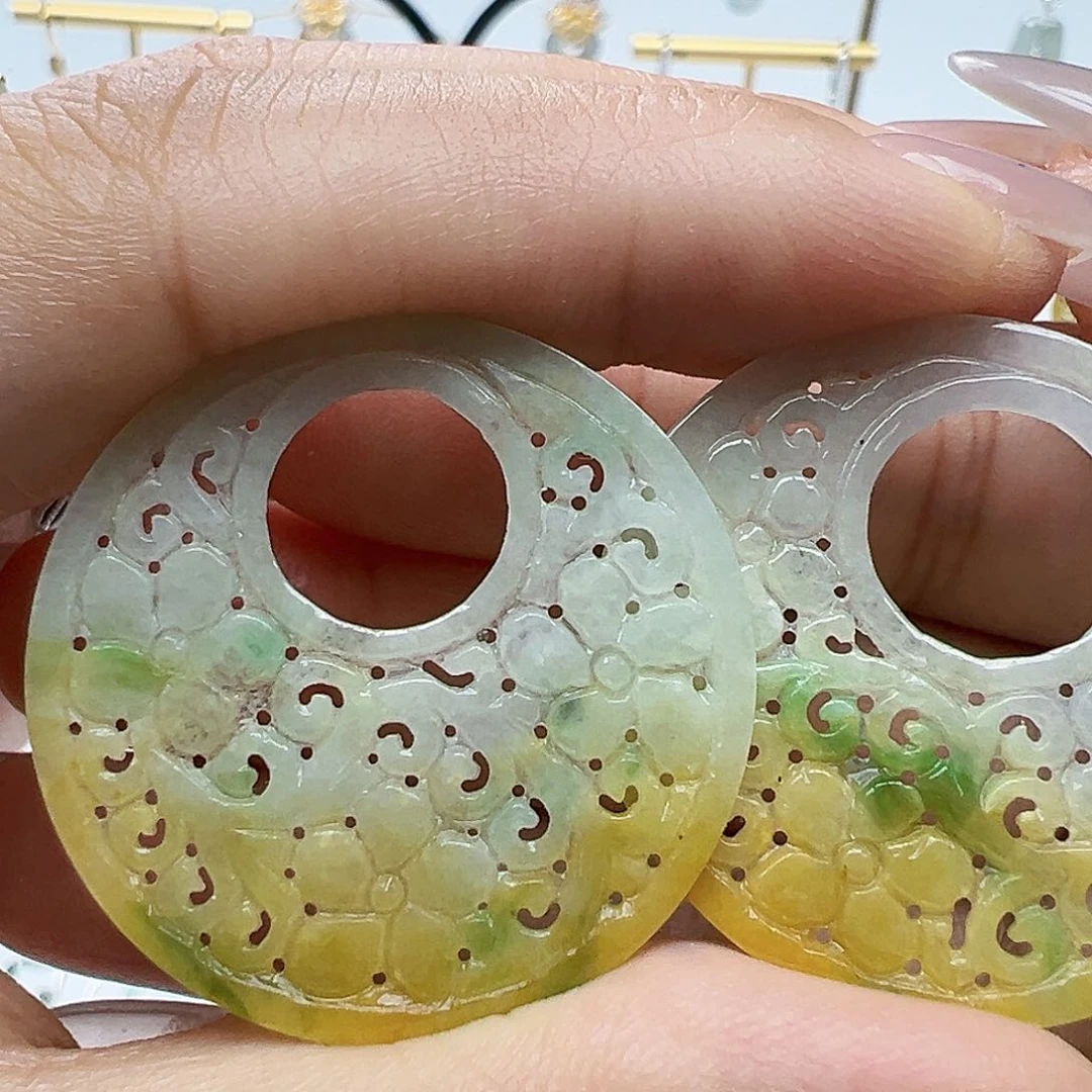 未镶嵌翡翠耳饰?****天然缅甸A货翡翠