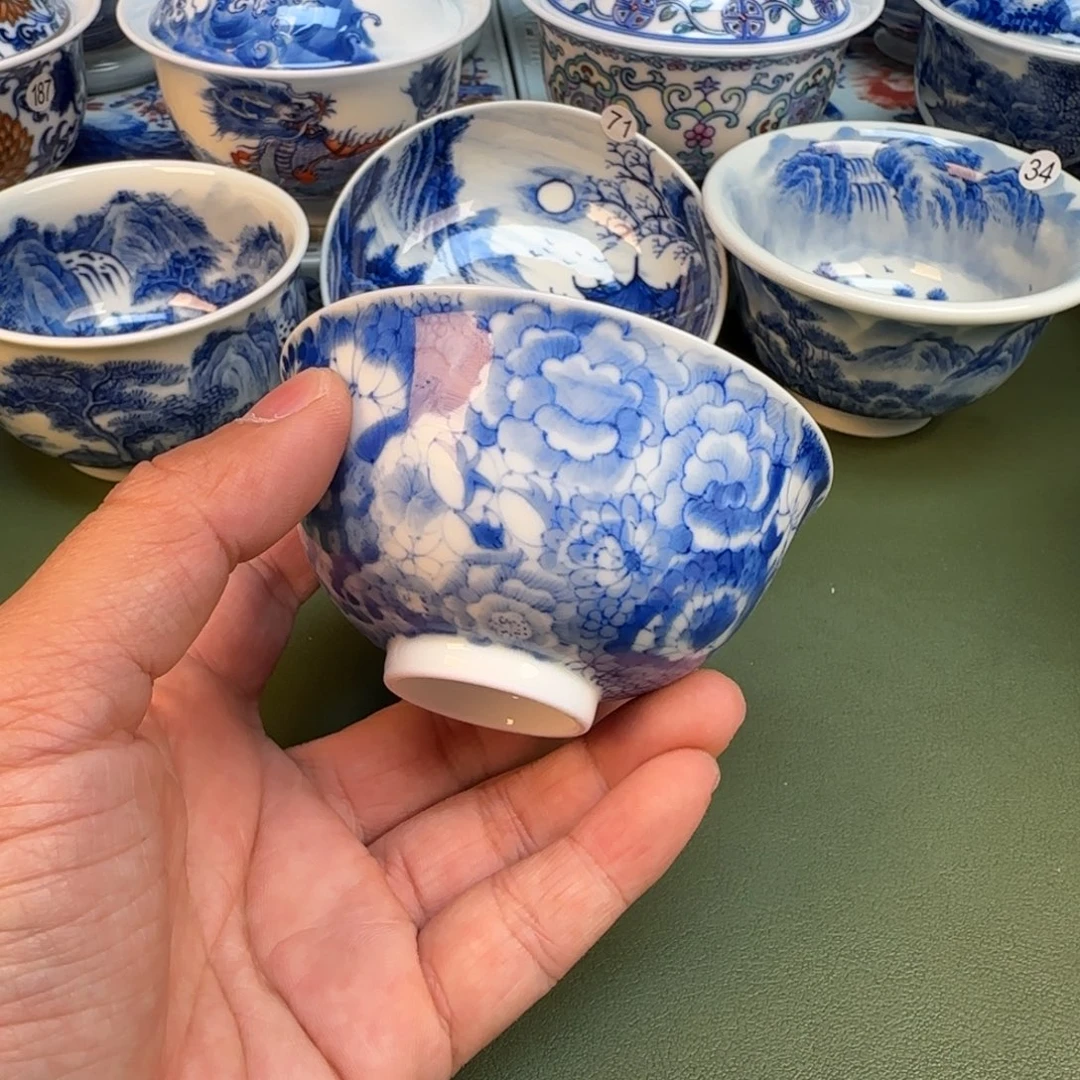 纯手工纯手绘茶具石头77