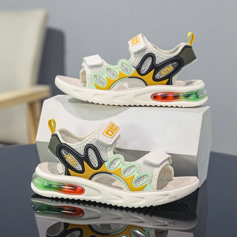 阿童木儿童时尚透气软底凉鞋夏季男童沙滩鞋新版女童沙滩潮鞋