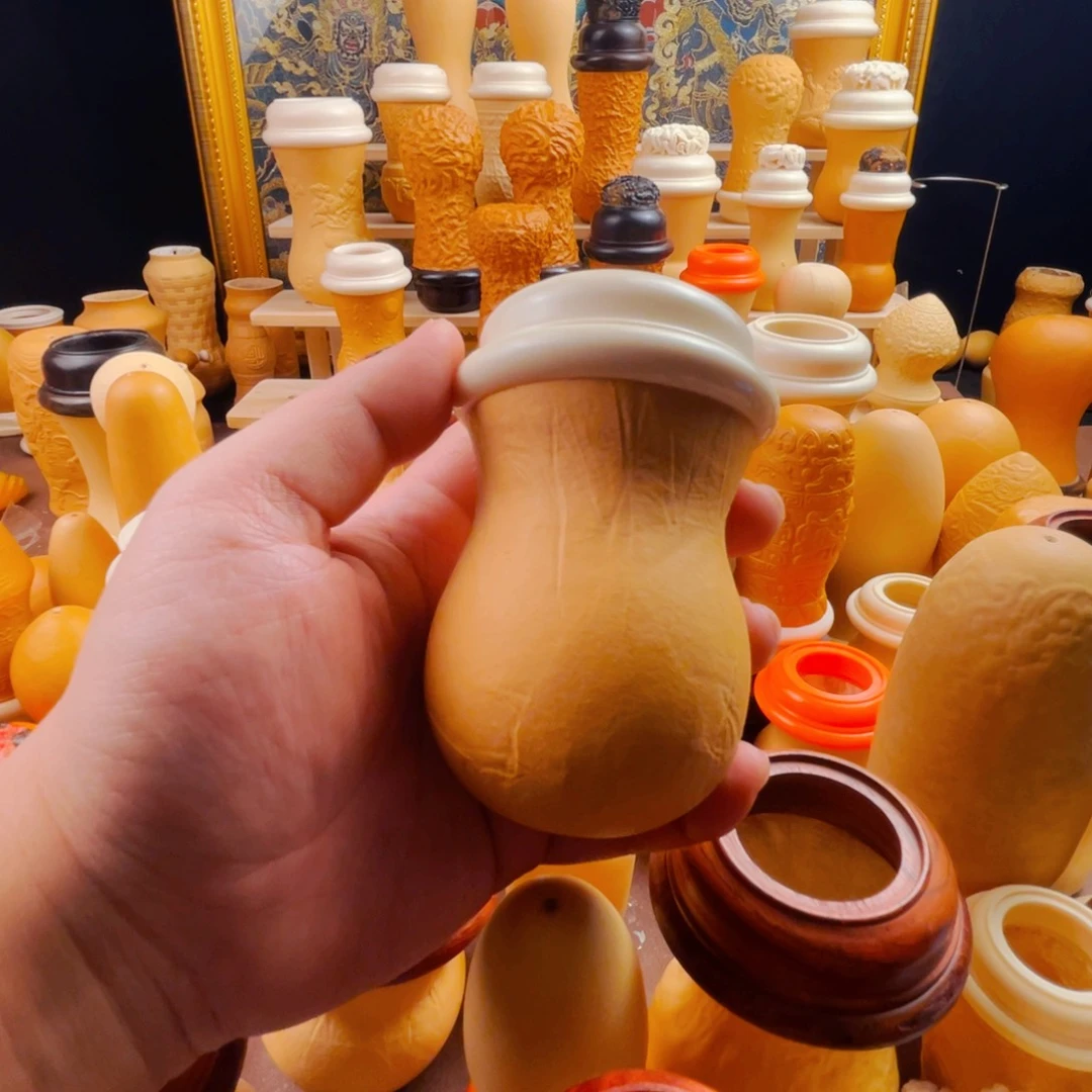 黑白虫葫芦，密胺口盖蒙心