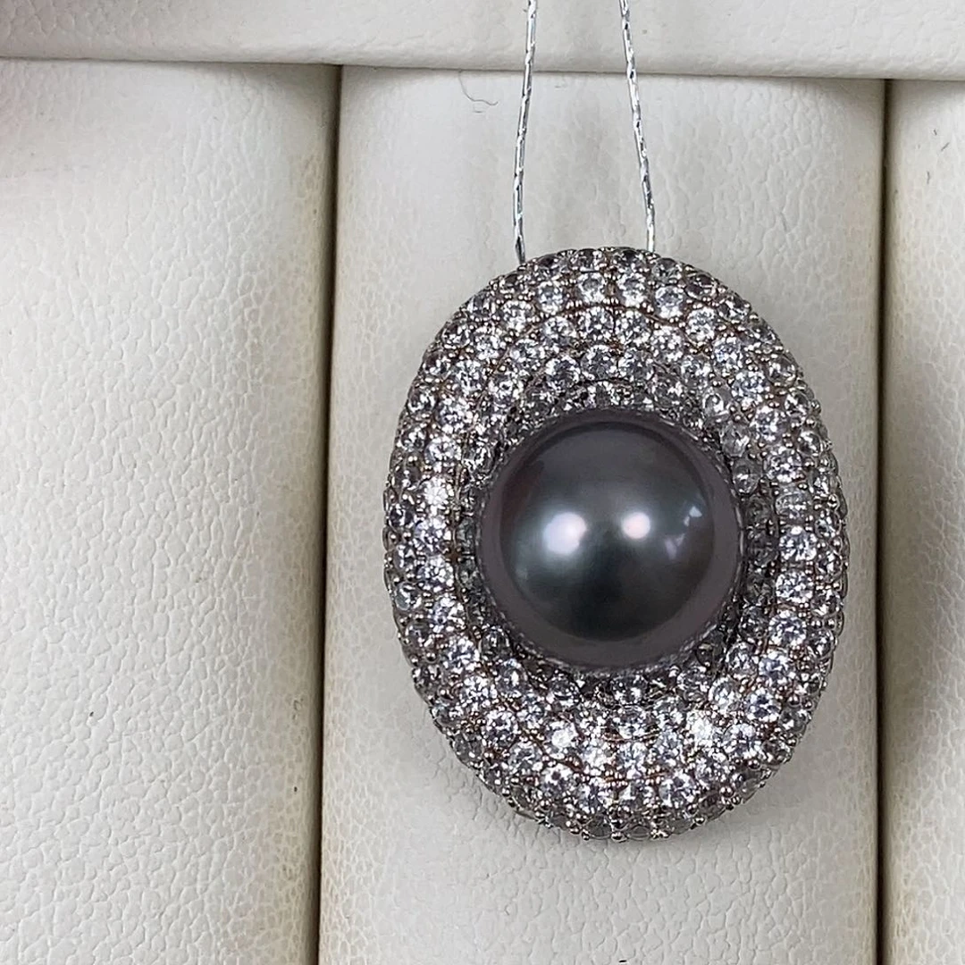 海水珍珠颈饰银S925镶嵌