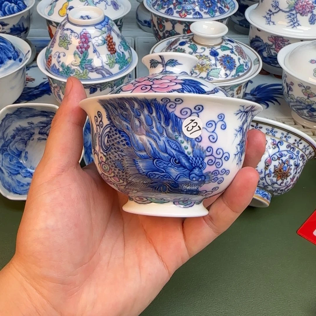 彦祖纯手工手绘茶具137