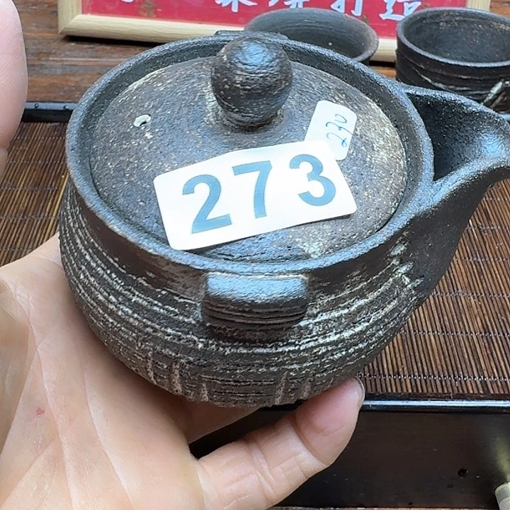 纯手工制作粗陶茶具