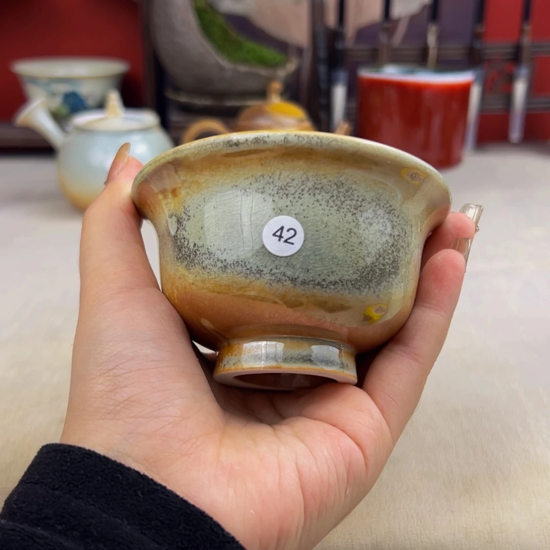 杯子纯手工柴烧主人杯