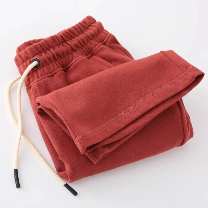 春夏季新款360克重磅棉男士休闲短裤宽松大码运动五分裤卫裤男