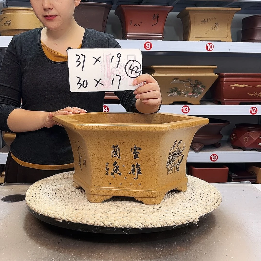 紫砂花盆紫砂花盆
