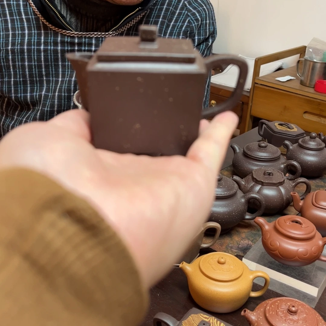 唐***5紫砂茶壶四方公道