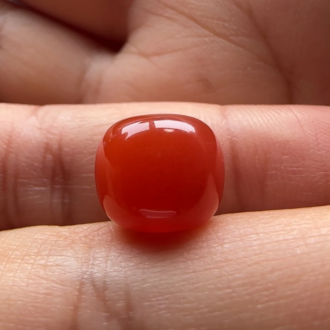 南红玛瑙老型11.2x9.8未镶嵌皮裂 沙纹