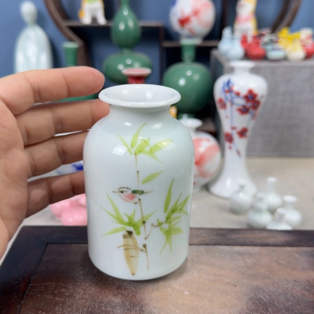 陶瓷手工小花器摆件