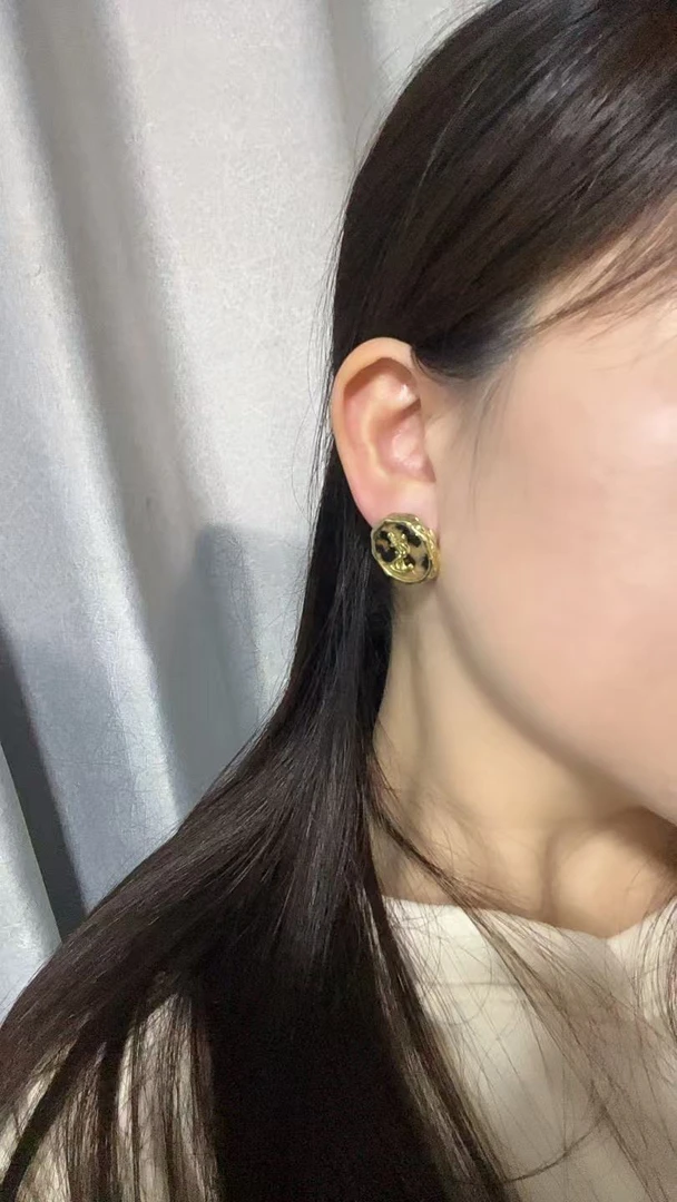 925银耳饰 精致饰品豹纹耳钉欧美耳饰女简约