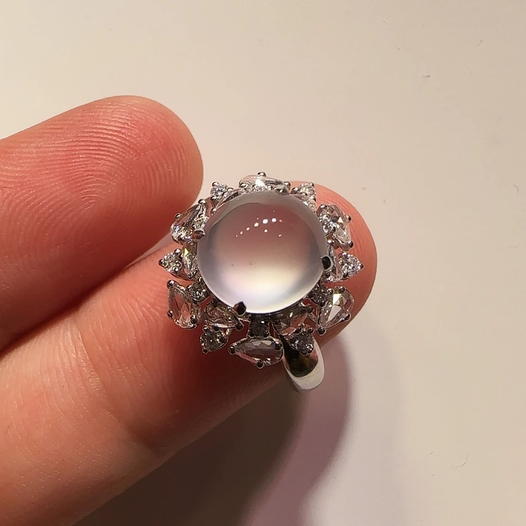 翡翠18K金镶嵌戒指戒指