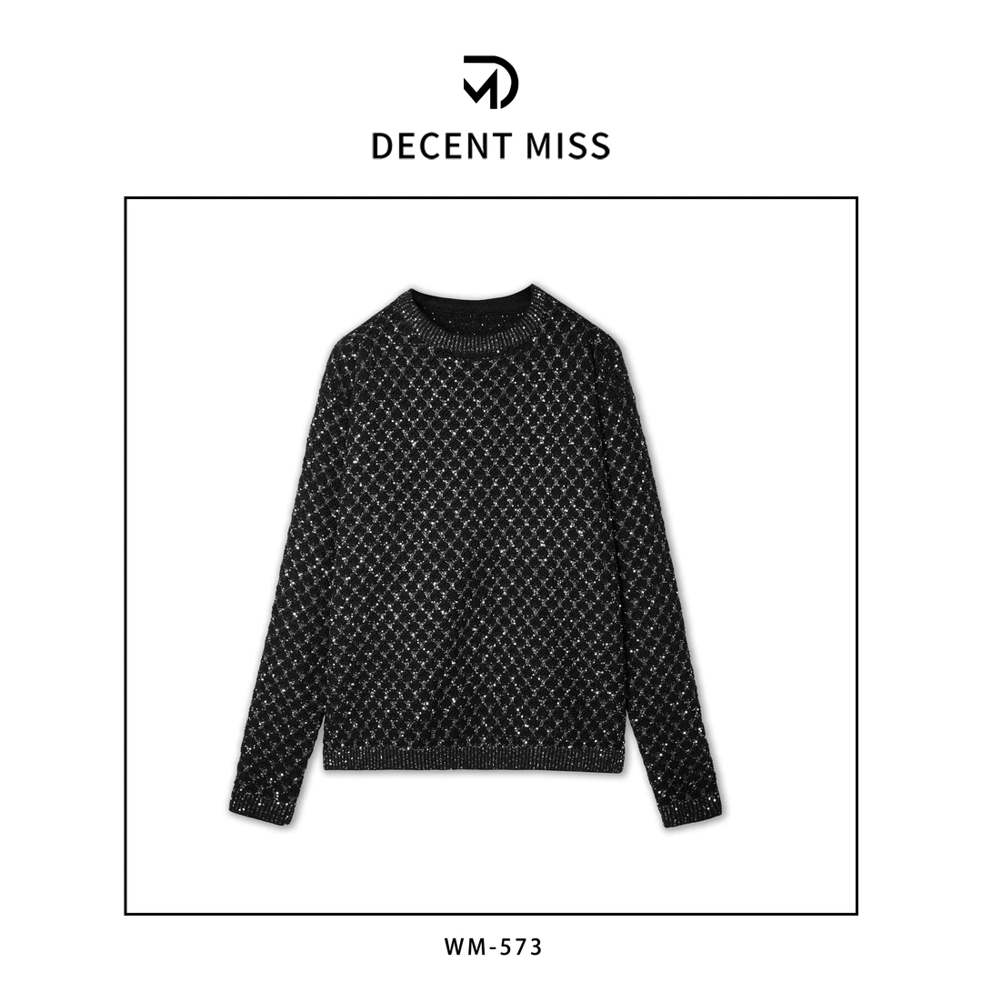 DECENT MISS重工定制古典传承手工精制优雅时尚毛衣WM-573