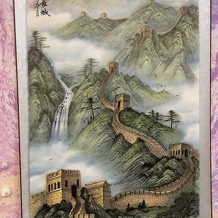 国画李勇中国画长城作品