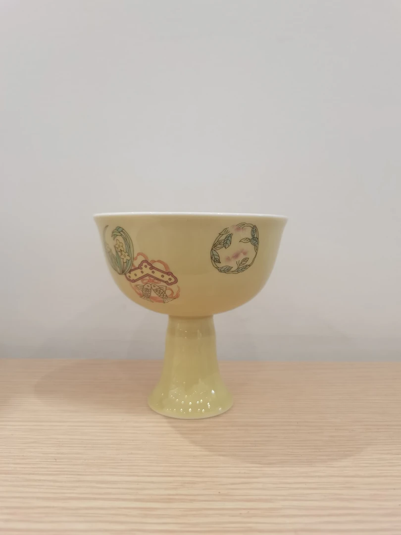 黄葫芦皮球花高足杯