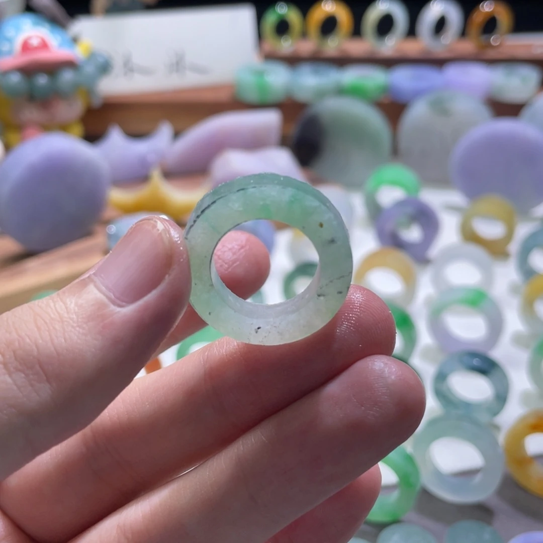 定制翡翠未镶嵌小甜绿12-18