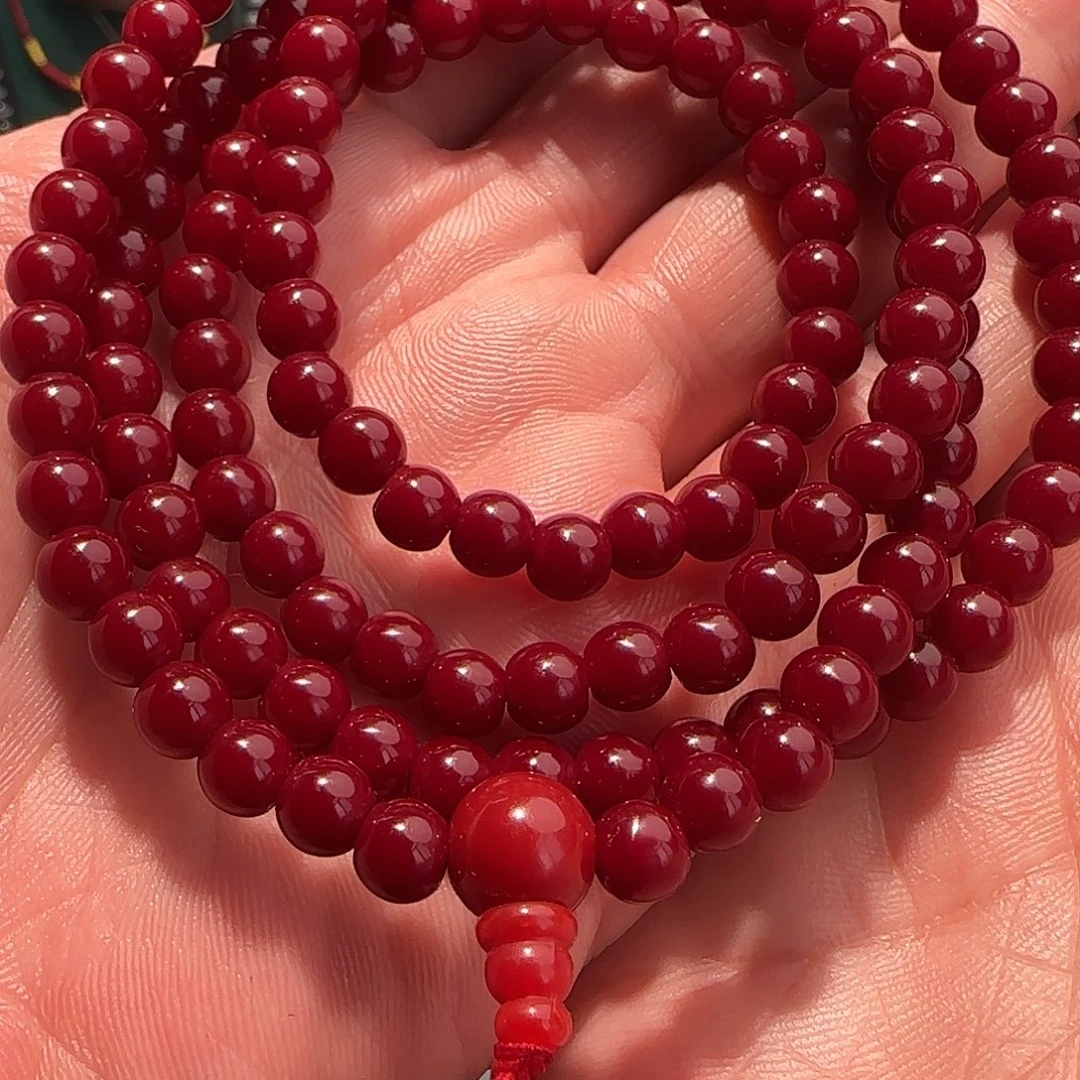 琉璃DIY色达怀业念珠6.3尺寸