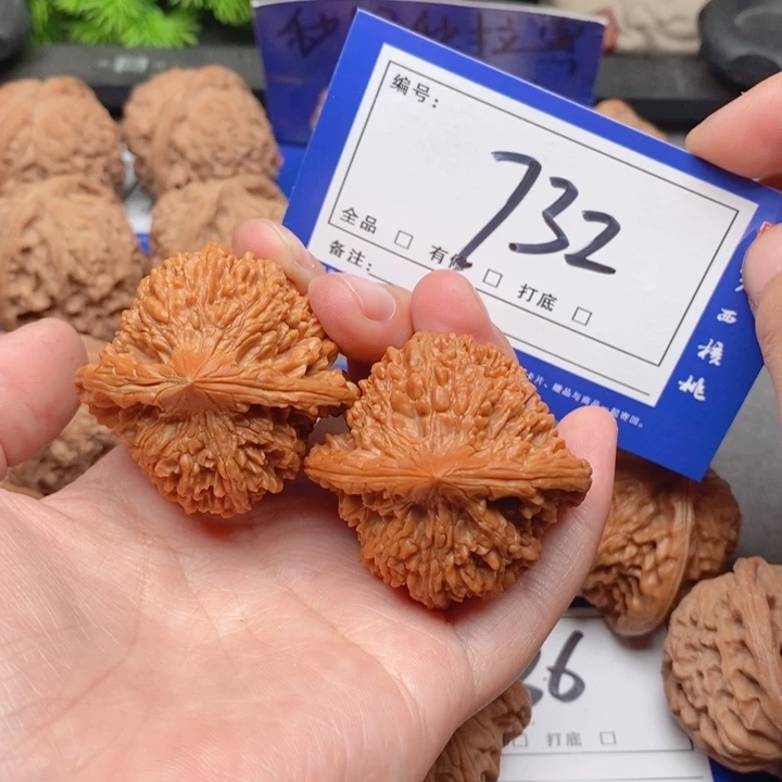 把件桃核42满天星732号牌