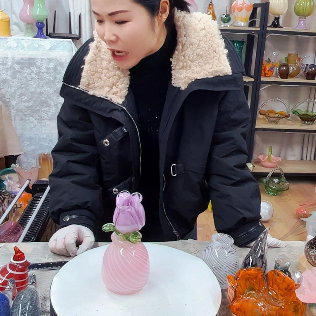 1花头1瓶新年福利琉璃工艺品不完美