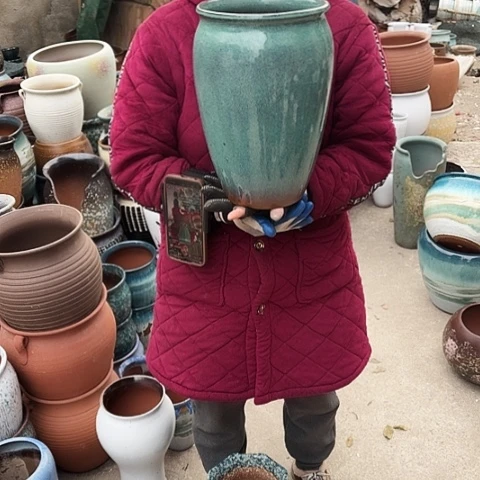 口20高30瑕疵盆子。