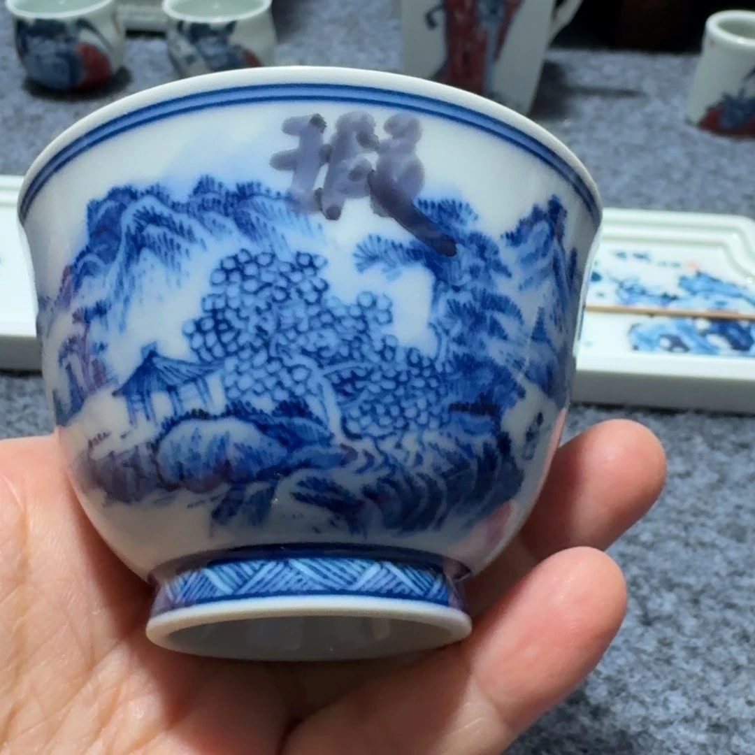 现代景德镇陶瓷手绘茶具
