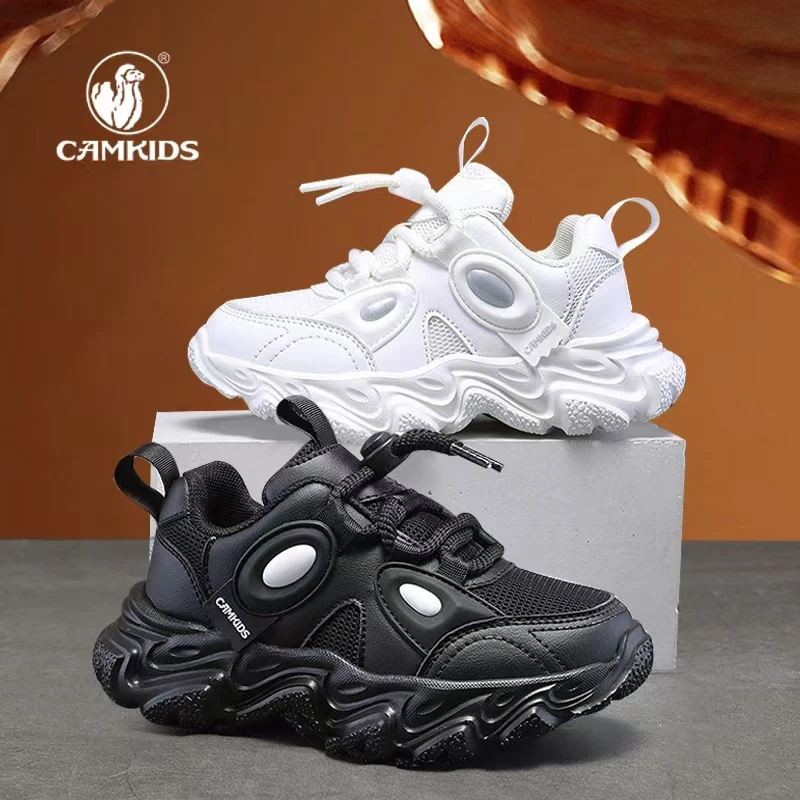 CAMKIDS男童透气春夏季女童运动鞋春秋鞋子网面老爹鞋中大童