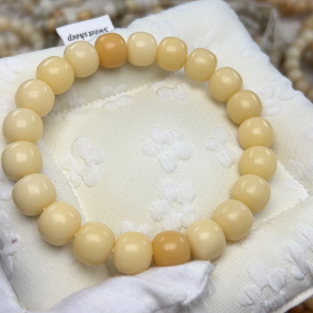 菩提根/象牙果吊坠13干磨骨瓷白097