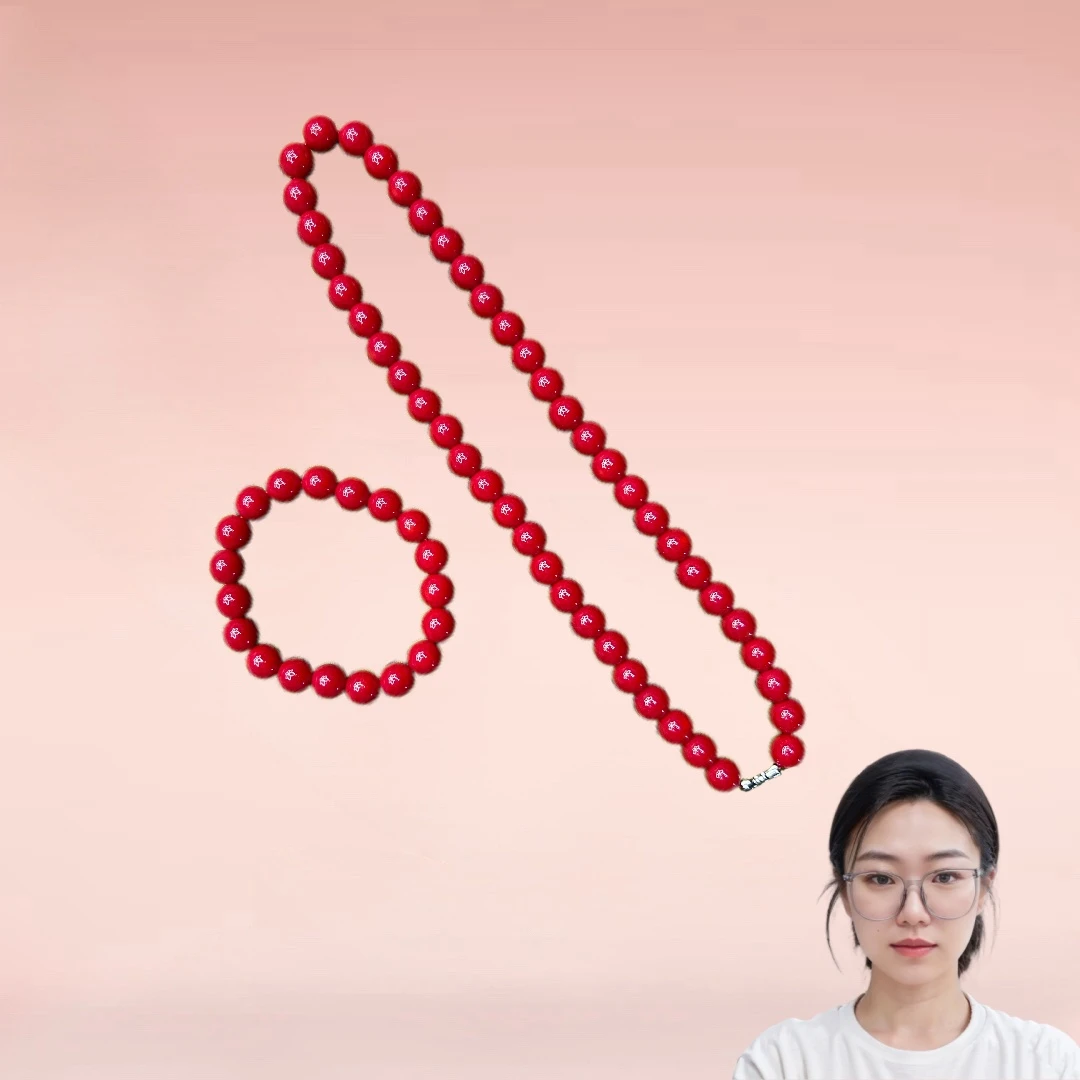 【梁总专属】时尚精美高端轻奢大气三姑娘珐琅颈饰+手串【CM1359】