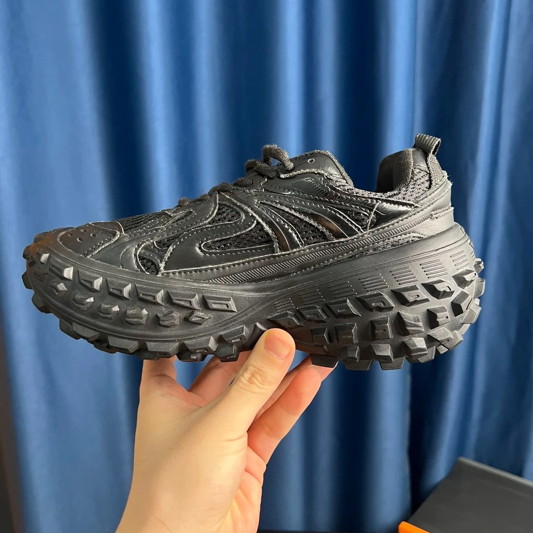 星野巴家轮胎底老爹鞋潮流厚底增高男女同款春夏新款透气软底