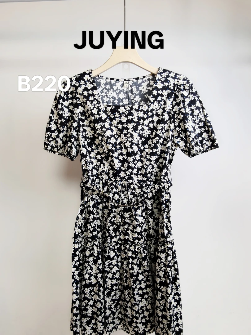 JY-B220时尚甜美风全棉小碎花连衣裙