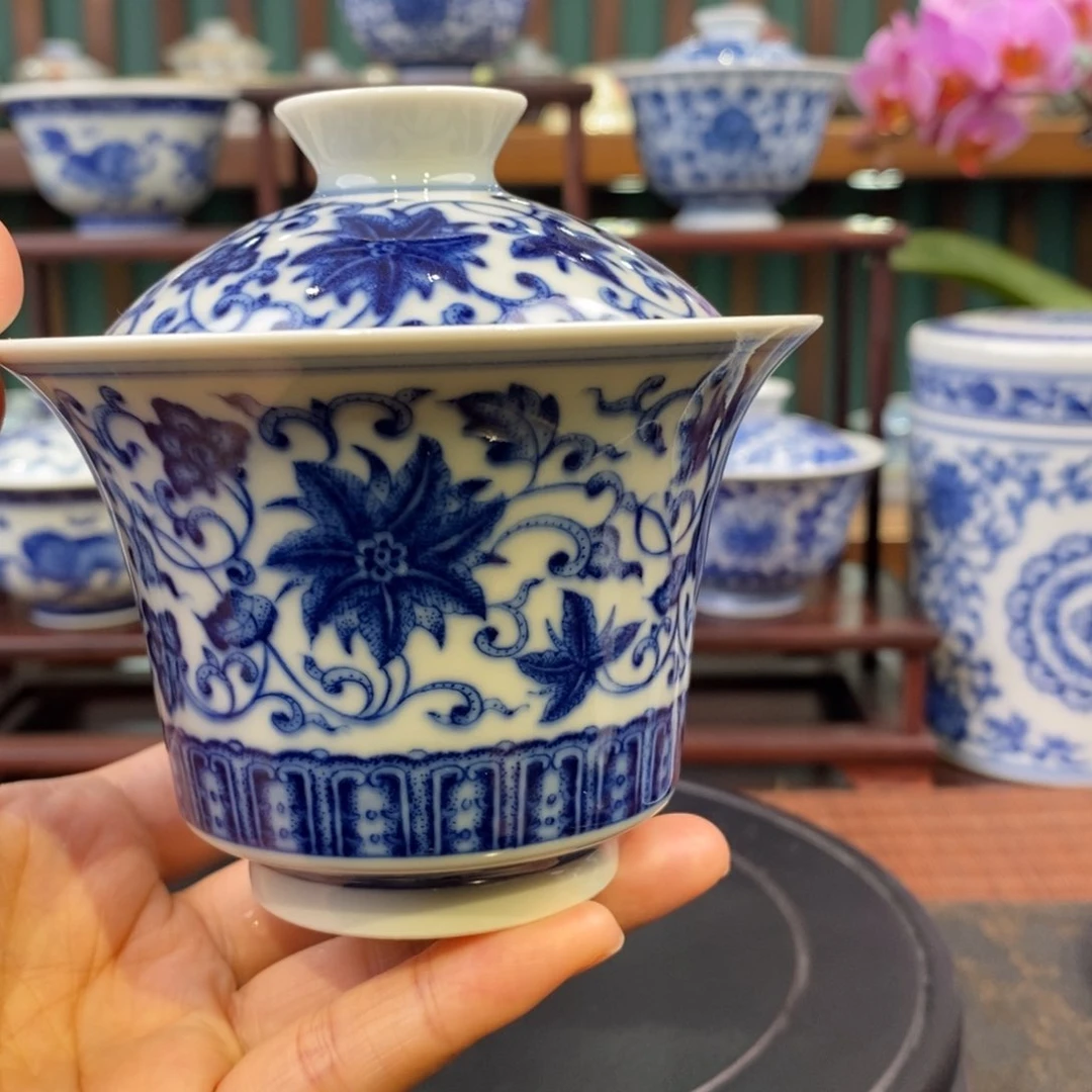 手工陶瓷柴窑缠枝大马蹄