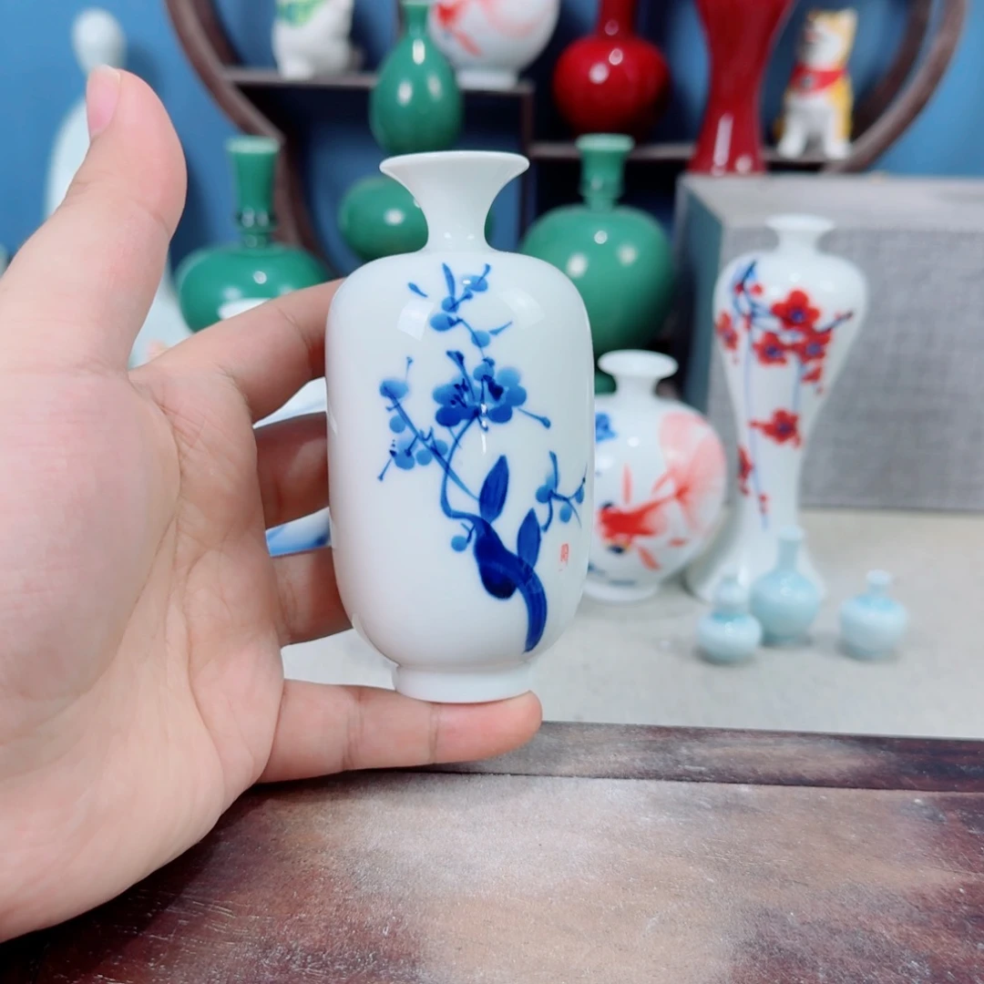 陶瓷手工小花器摆件