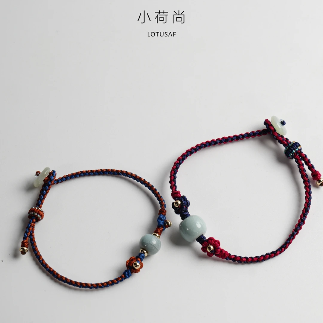 非金属陶瓷手链 LOTUSAF小荷尚【琪礼】青瓷陶瓷手链