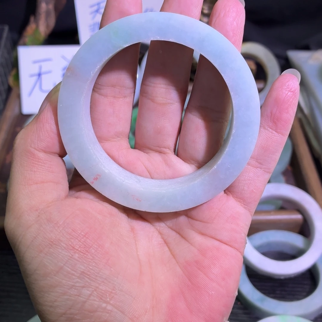 定制翡翠未镶嵌翡翠A货毛胚手镯定制