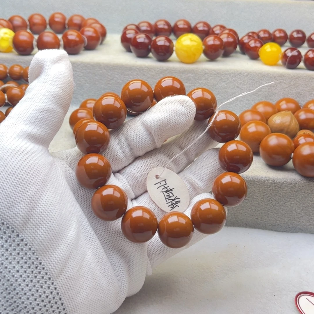 橄榄核手串/手链姜****）1.7树王超精13个