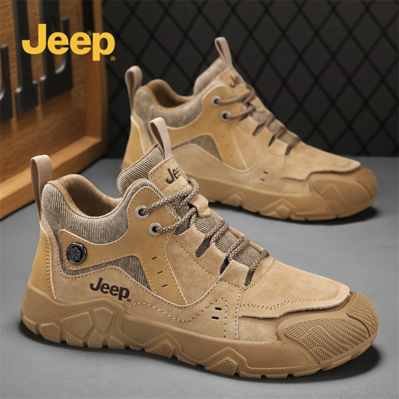 jeep吉普男鞋vintage板鞋男款2025秋冬新款男士休闲美式爆款鞋子